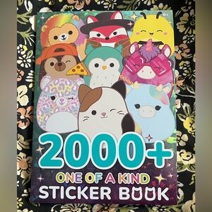 Squishmallows Colorful Animal 2000+ Sticker Book NEW NWT